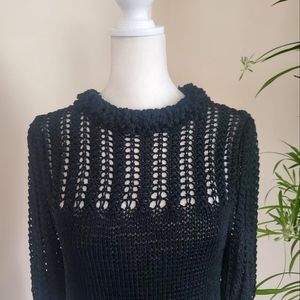 VTG Vintage Nannell Knit Sweater Black Size M